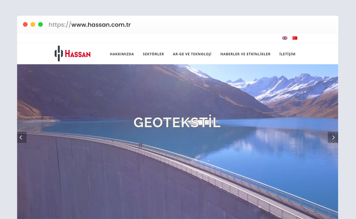 Hassan Holding web tasarım referansı