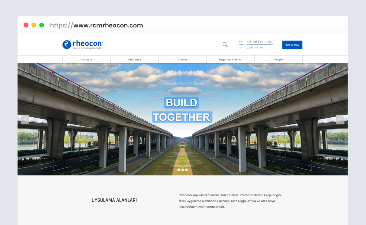 Rheocon web tasarım referansı