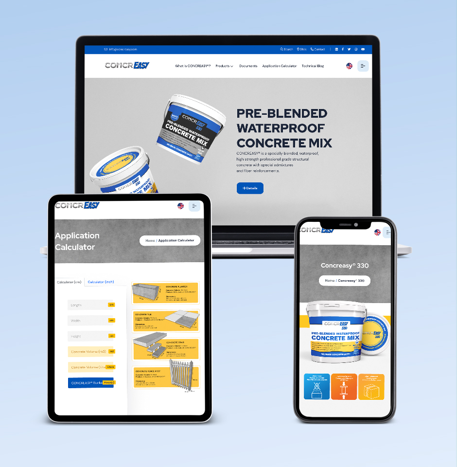 Concreasy web tasarım referansı
