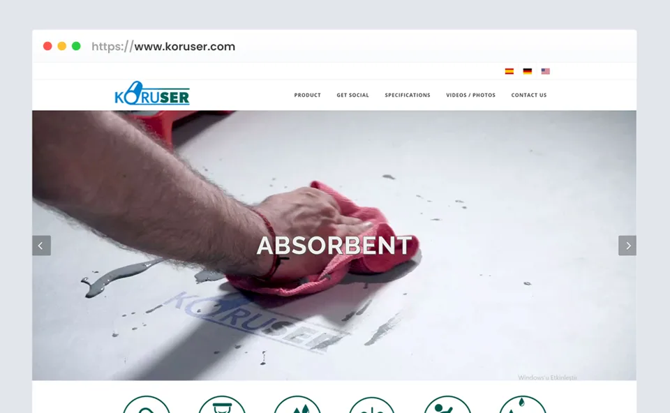 Koruser web sitesi tasarımı