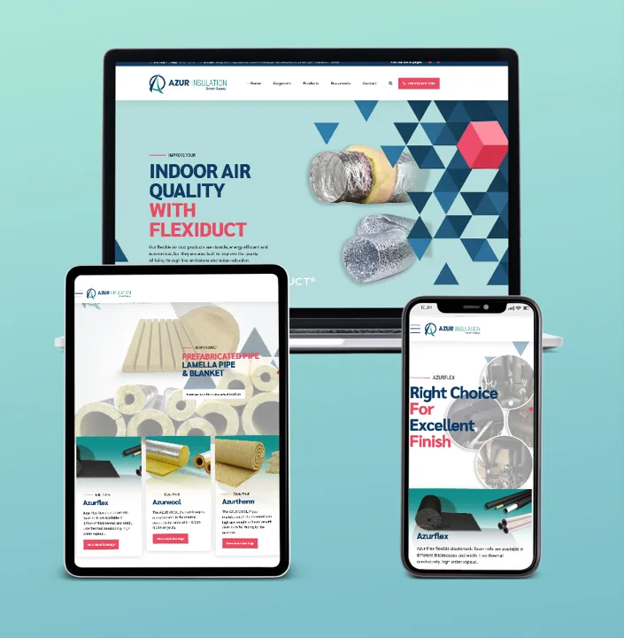 Azur Insulation web sitesi tasarımı