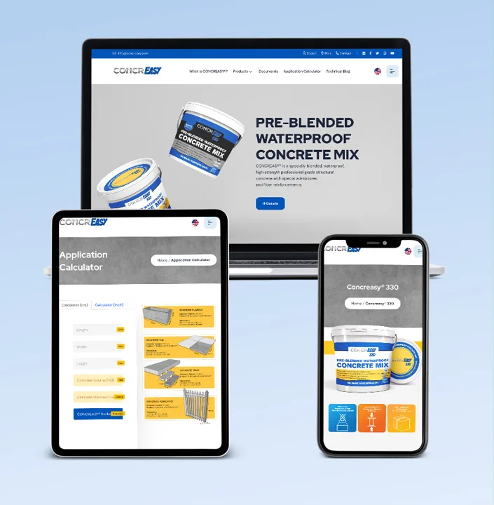 Concreasy web sitesi tasarımı
