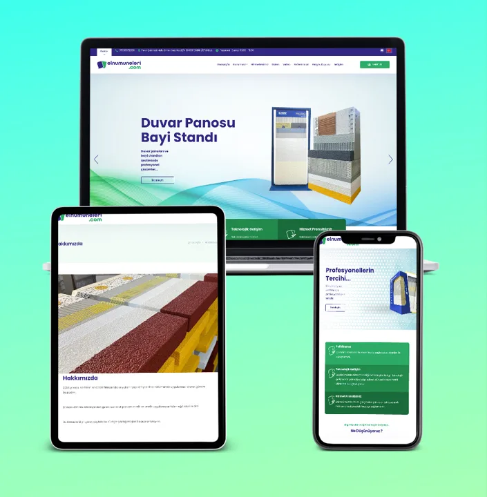 El Numuneleri web sitesi tasarımı