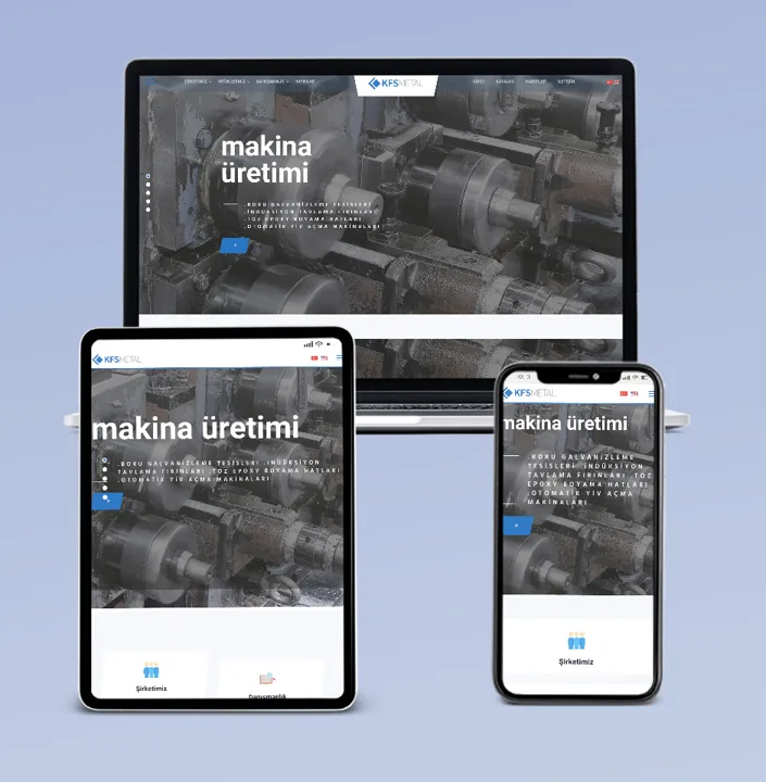 KFS Metal web sitesi tasarımı