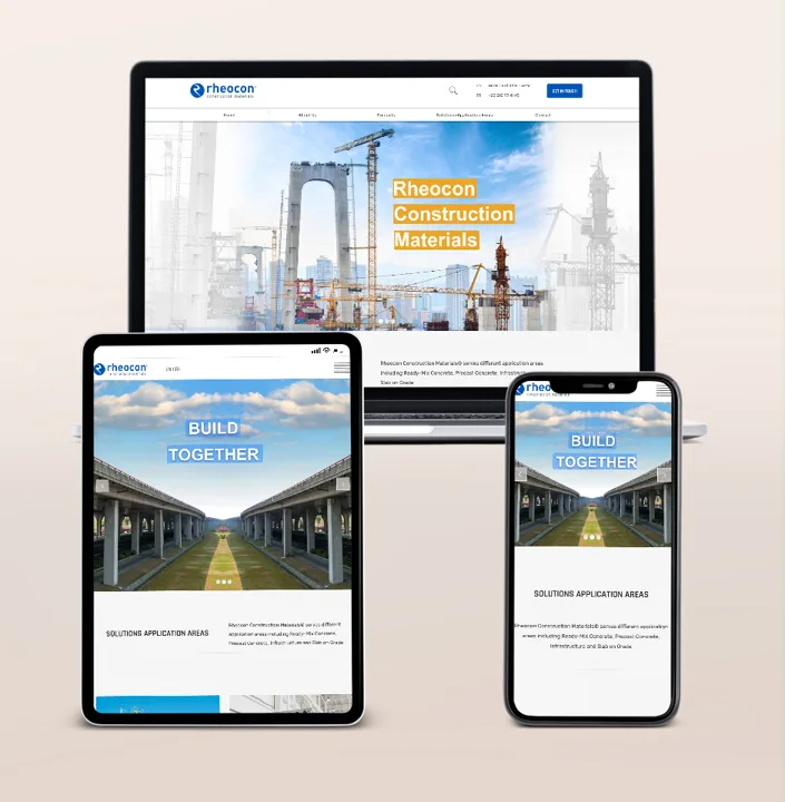 Rheocon web sitesi tasarımı