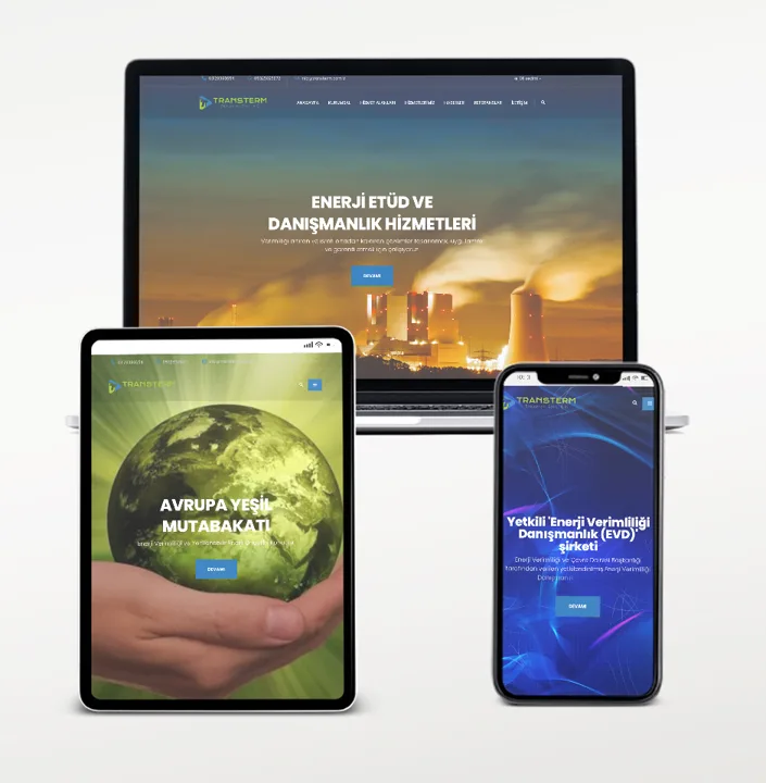 Transterm web sitesi tasarımı