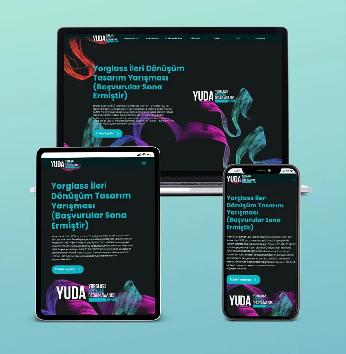 YUDA Tasarım Yarışması web sitesi tasarımı